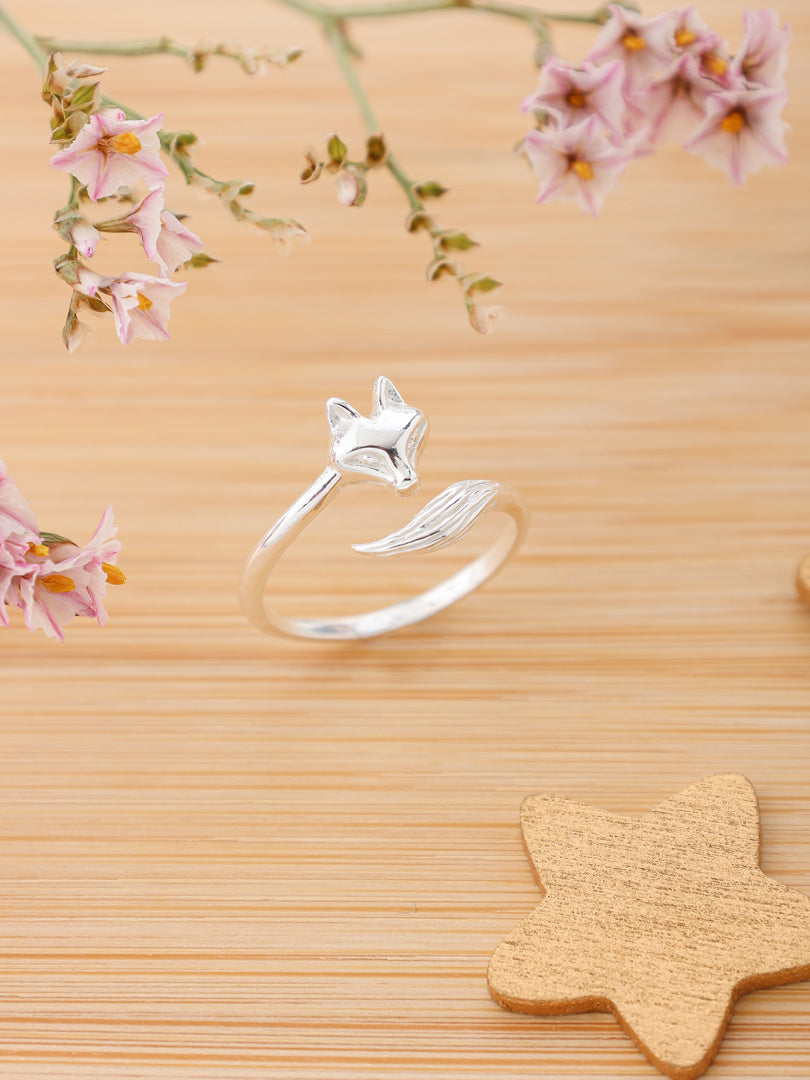 Anillo Midi Plata Fox
