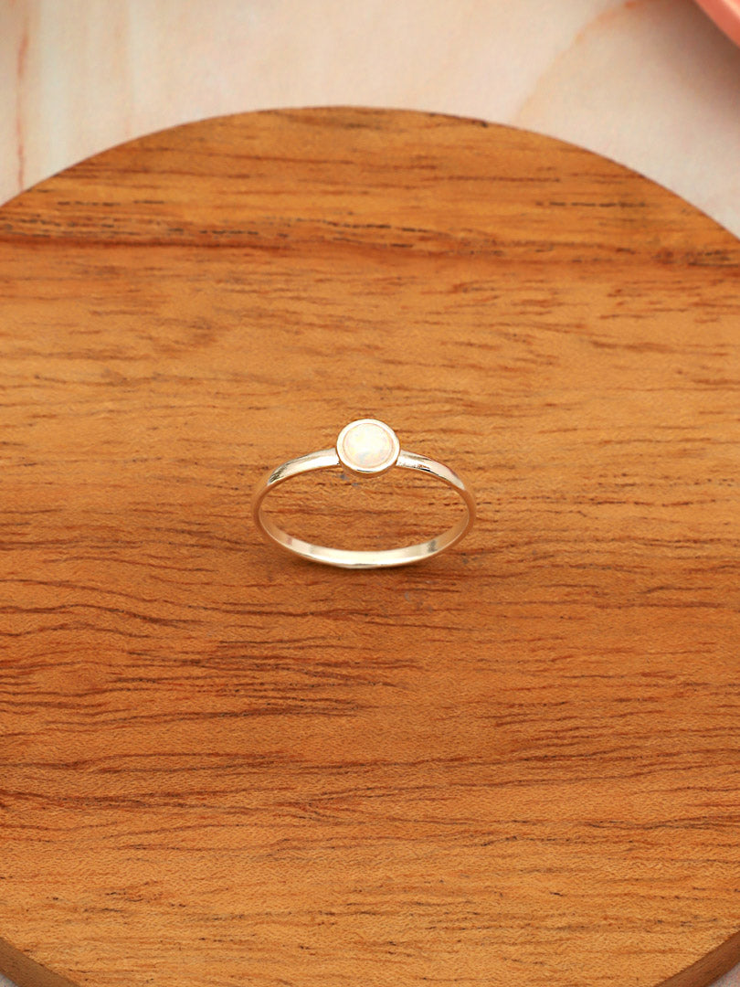 Anillo Plata Snow | Ópalo