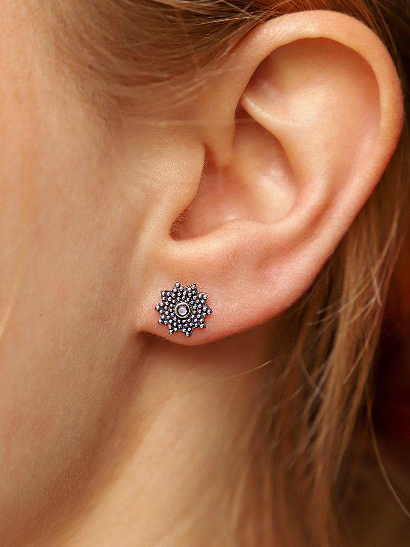 Aros Plata Boho | Madre Perla