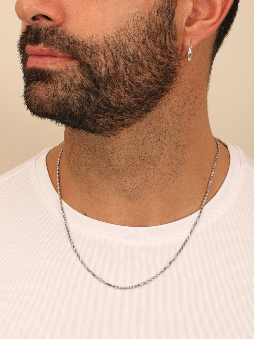 Cadena Plata Rope | 50 + 5 cm.