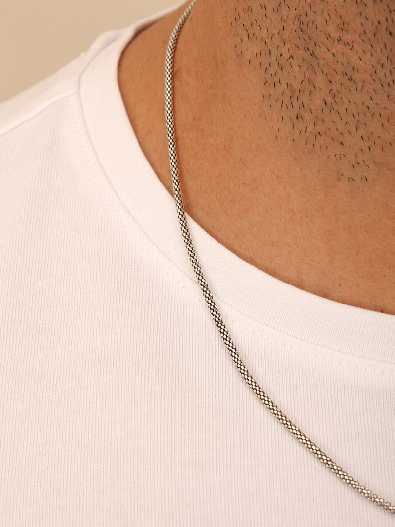 Cadena Plata Rope | 50 + 5 cm.