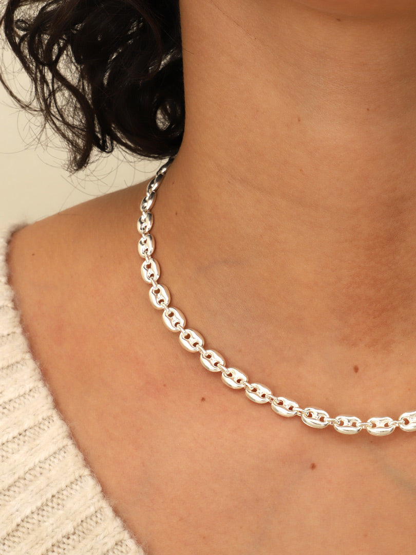 Cadena Plata Eva | 45 cm.