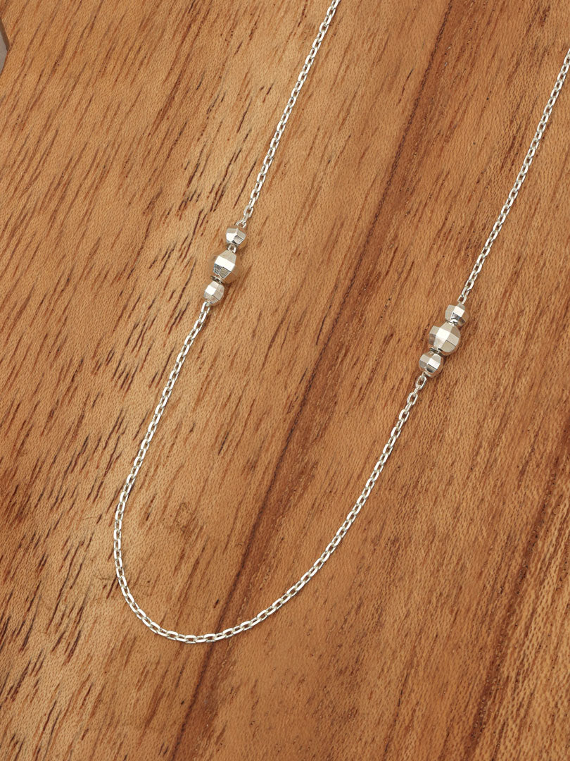 Silver back chain Lucy | 30cm.