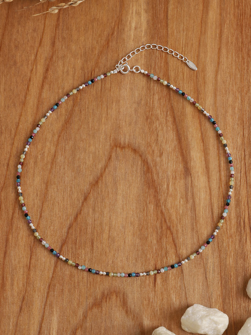 Choker Plata Marinka | Mix Piedras