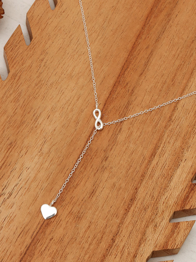 Collar Plata Por siempre amor