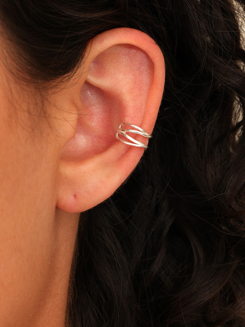 Cuff de plata Elena