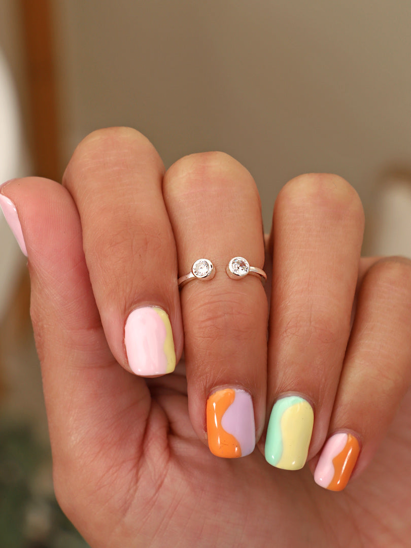 Anillo Midi Plata Emily | Circonita