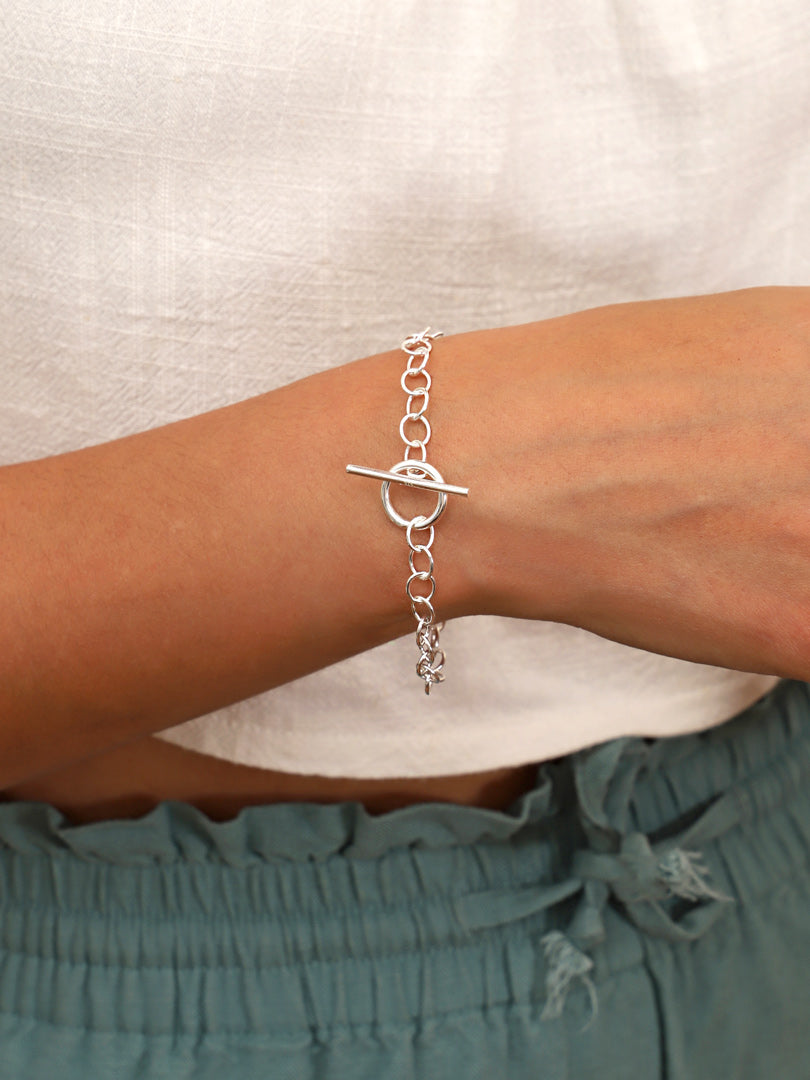 Pulsera Plata Cadena