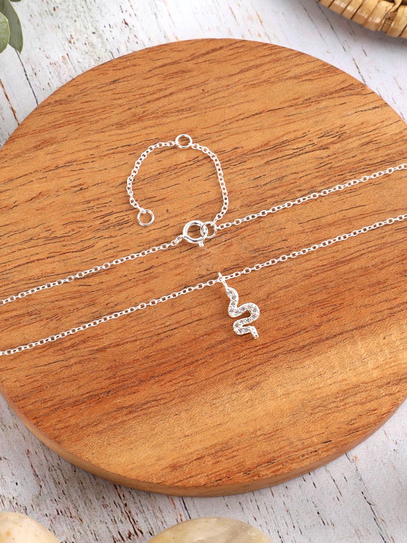 Tobillera Plata Snake | Circonita