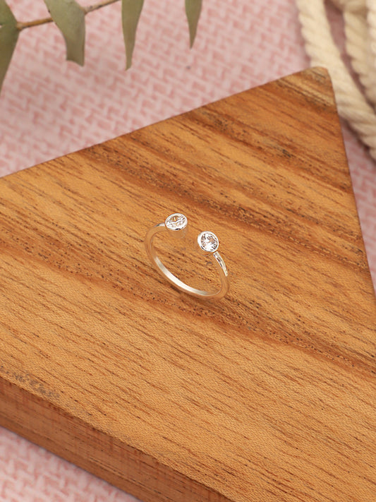 Anillo Midi Plata Emily | Circonita