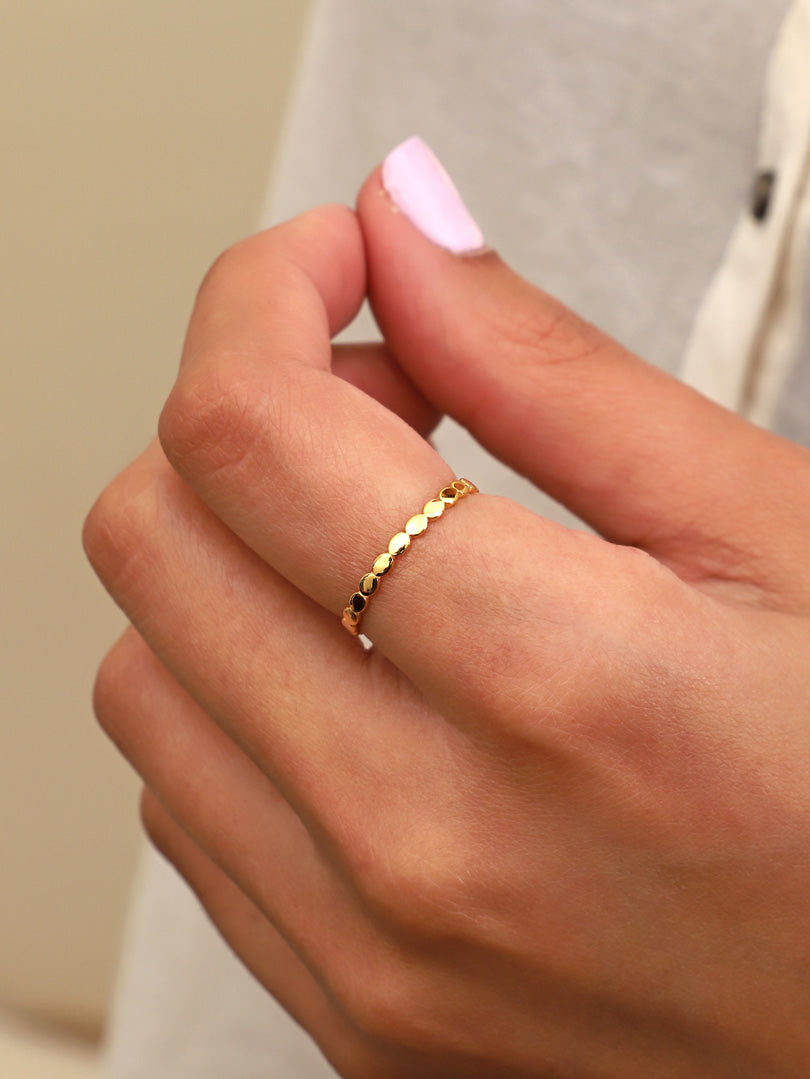 Anillo Gold Esferas