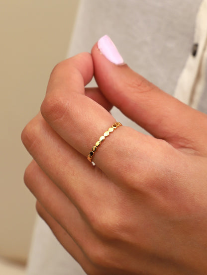 Anillo Gold Esferas