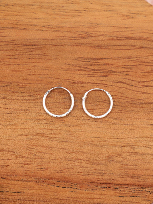 Argollas Plata Giorgia 12 mm.