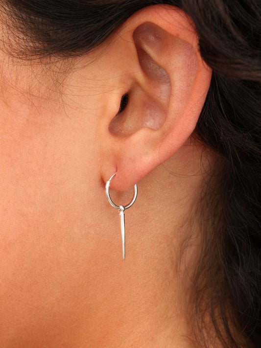 Argollas Plata Adelina 12 mm