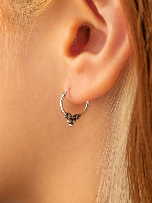 Argollas Plata Enve Trio 12 mm.