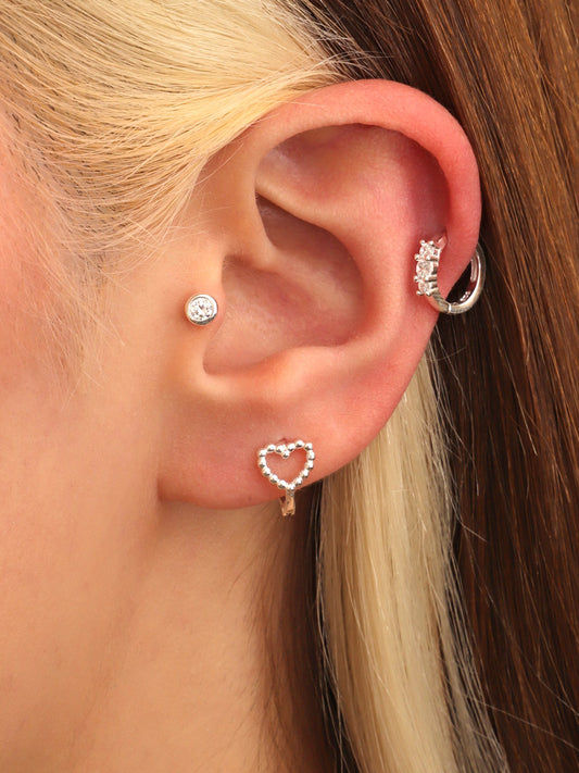 Set Aros Plata Lilian