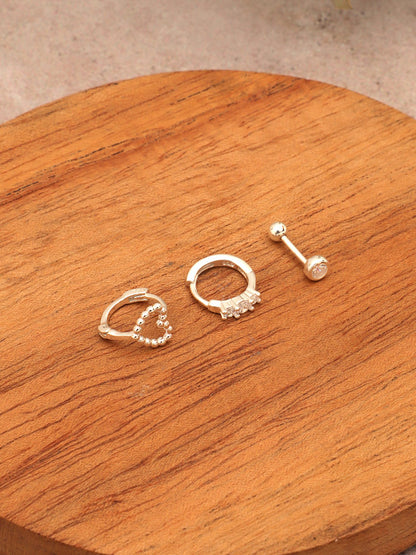 Set Aros Plata Lilian