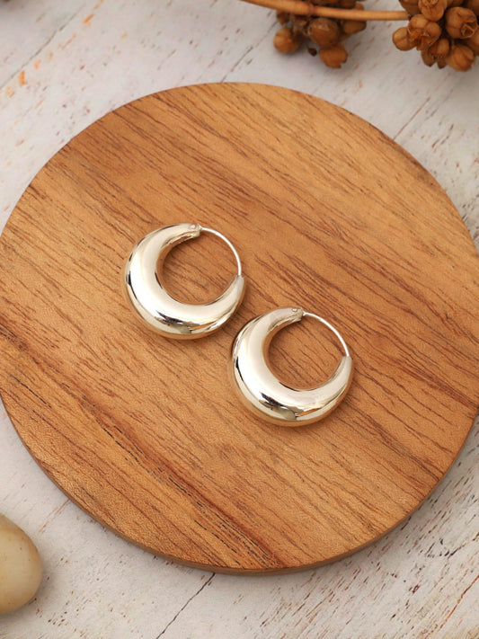 Argollas Plata Laura 24 mm.