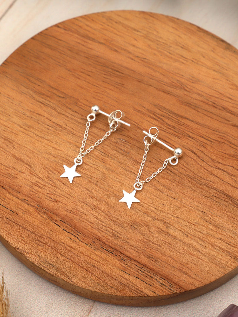 Aros Plata Falling Star