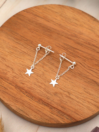 Aros Plata Falling Star