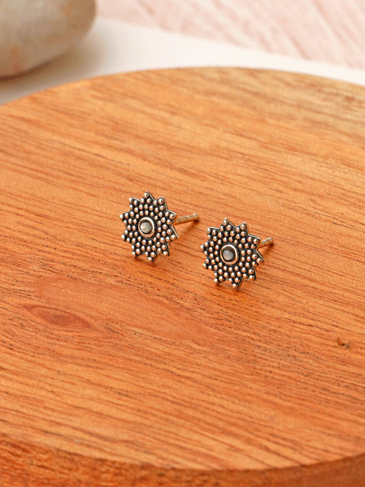 Aros Plata Boho | Madre Perla
