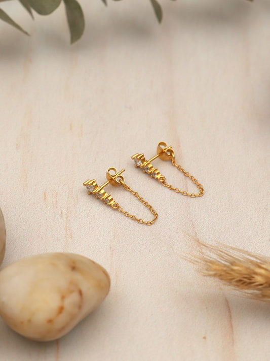 Aros Gold Anahí | Circonita