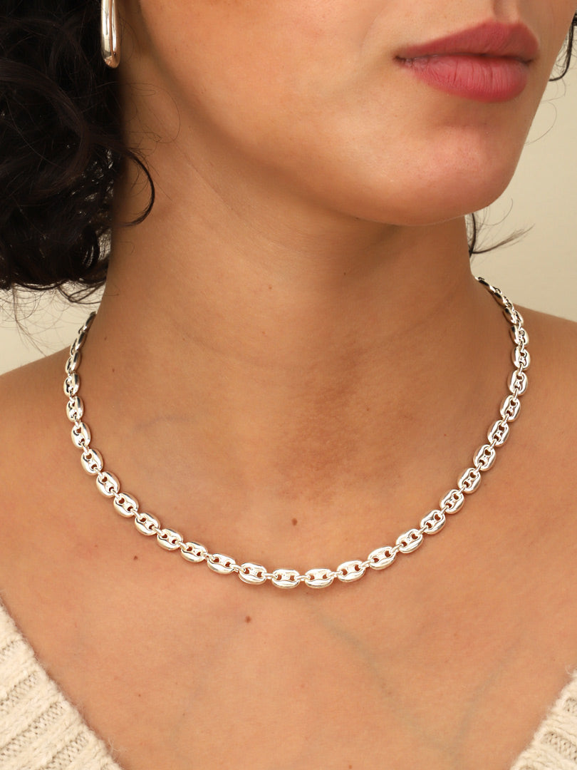 Cadena Plata Eva | 45 cm.