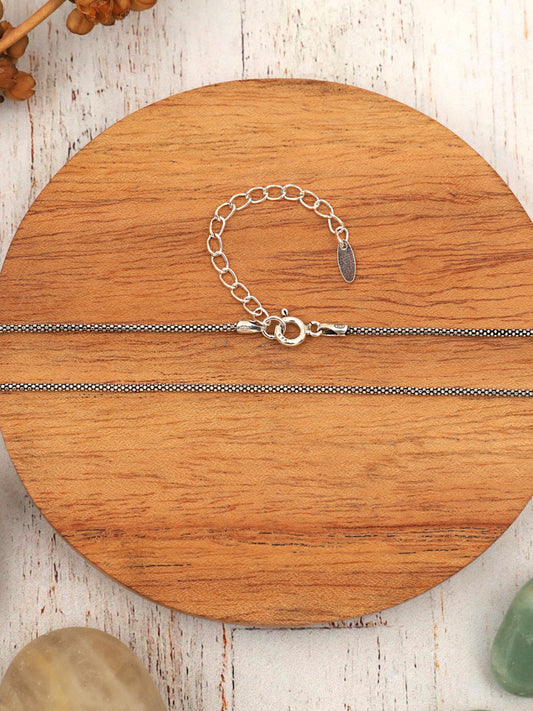 Cadena Plata Boho | 40 + 5 cm.