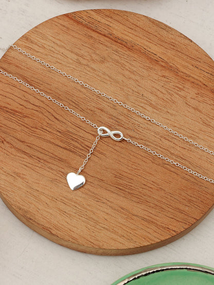 Collar Plata Por siempre amor