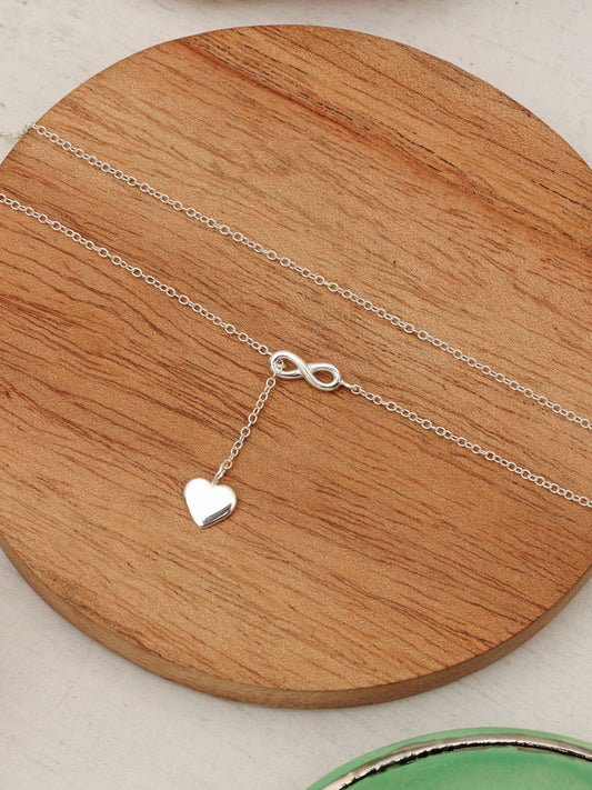 Collar Plata Por siempre amor