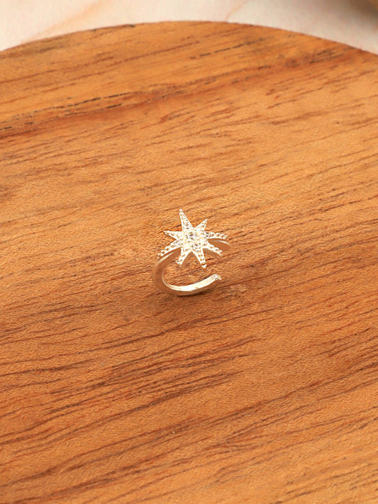 Cuff de plata Estelar | Circonita