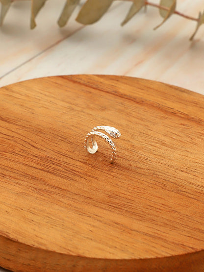 Cuff de plata Cobra | Circonita