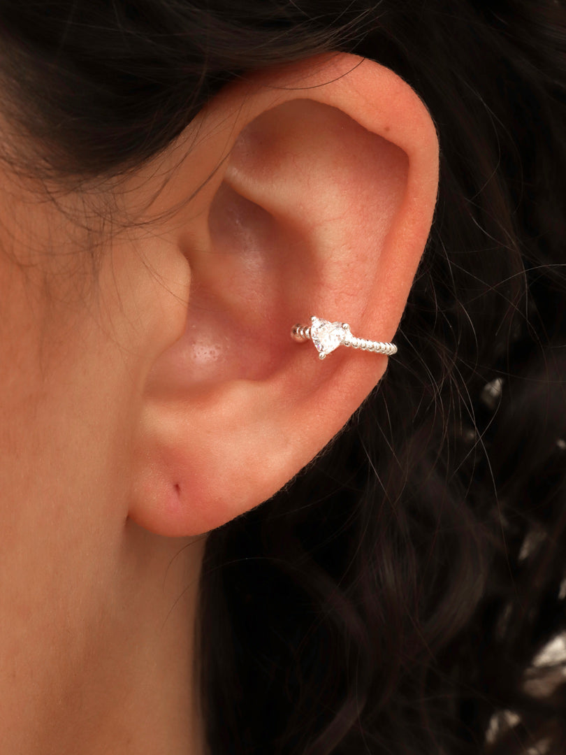 Cuff de plata Mon Amour | Circonita