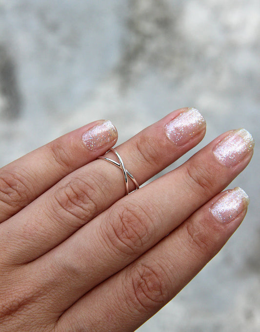 Anillo Midi Plata Universe