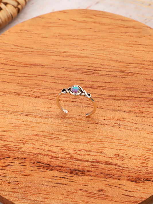 Anillo Midi Plata Lavanda | Ópalo