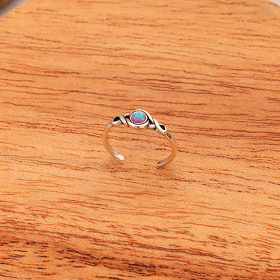 Anillo Midi Plata Lavanda | Ópalo