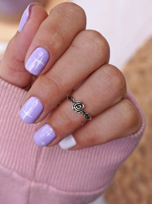 Anillo Midi Plata Rosita